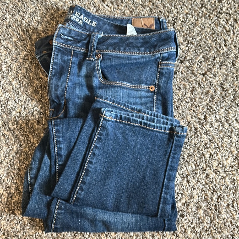 American Eagle Outfitters Blue Skinny Jeans Medium Wash